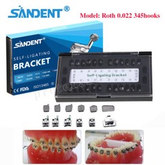 Dental orthodontic Self-ligating bracket Braces MINI ROTH.022 Hook 345