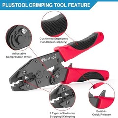 Plustool Crimping Tool for Spark Plug Ignition Wire, 8.5mm Ratchet Spark Plug…