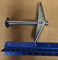 25-pack Wing Toggle Anchor Bolt 3/8 x 3″ Round Mushroom Head Drywall