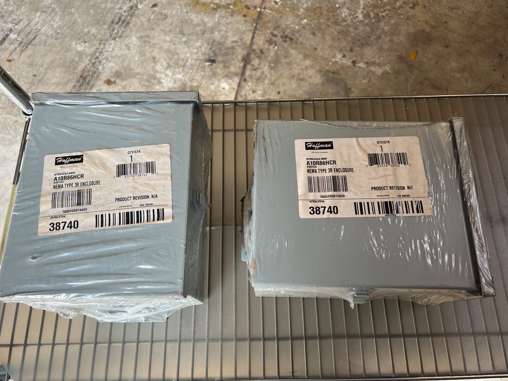 Hoffman A10R86HCR Enclosure, Steel, Gray 10x8x6