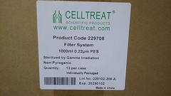 Lab Safety Supply 11L833 12 Pk 1000 mL Capacity Filter Unit