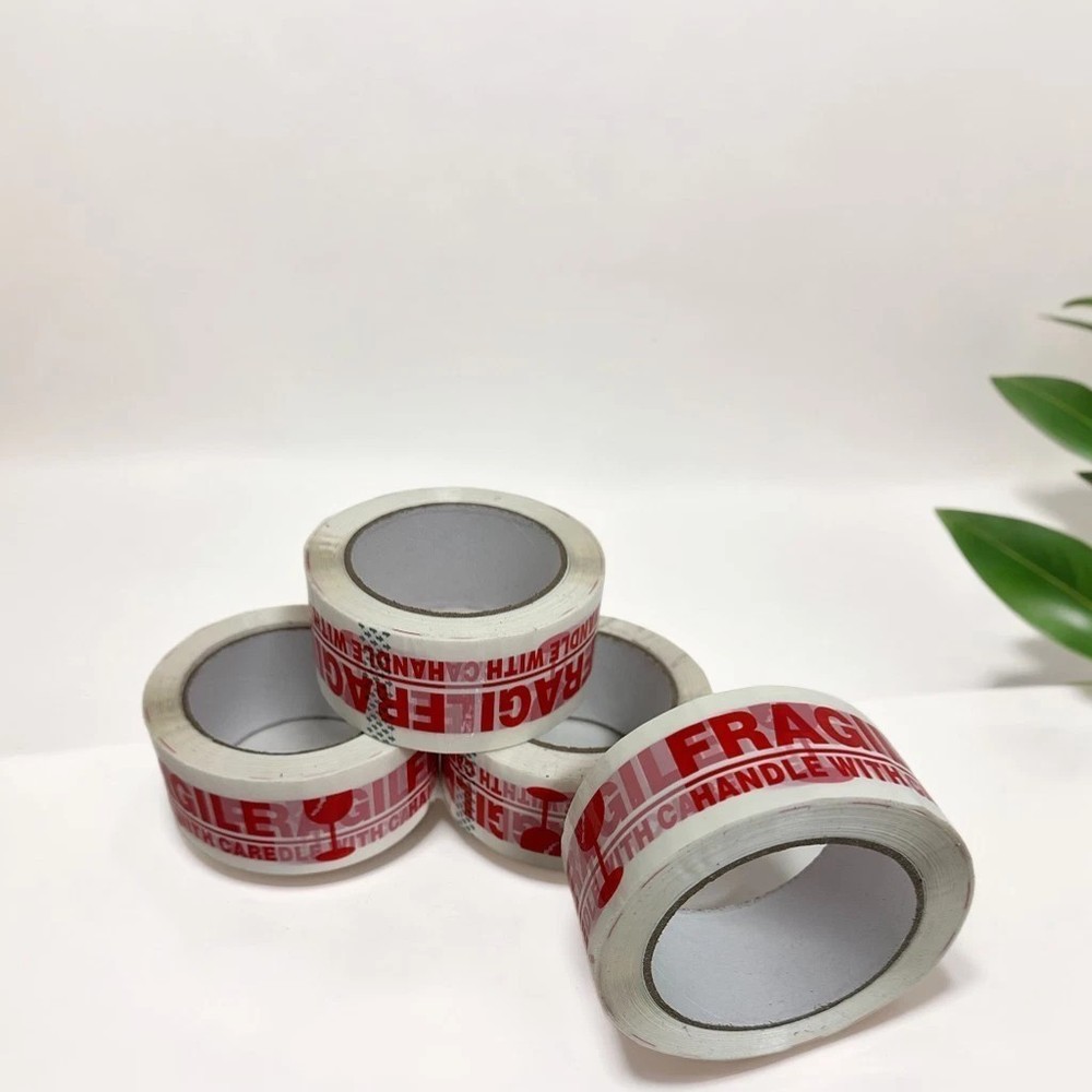 4XRolls 2″x100 Yards Fragile Handle with Care Packing Shipping Box Sealing Tapes