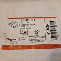 LEGRAND Wiremold FPBTCNK Floorport Cover Flanged Cutout Top Gray