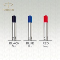 Parker QUINKflow Authentic Black Ink Refills, Medium Point, 10 Count,