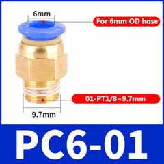 1/4″ OD Tube X 1/8″ NPT Pneumatic Fitting Push To Connect Air Fittings 10PCS