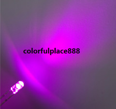 3mm Flangeless Red Yellow Blue Green White Warm Orange UV Pink Water Clear LED