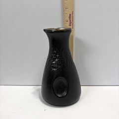 ACOPA Sake Bottle 8.5oz Black Matte Textured Stoneware HeikaCollection Lot of 8
