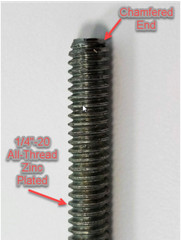 ALL THREAD ROD Galvanized Steel Size: 1/4″; 3/8″; 1/2″ NC [Length Selectable]