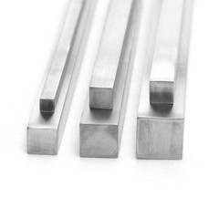 304 Stainless Steel Square Bar 500mm Length, Square Side Size:From 2mm To 30mm