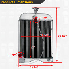 For Ford 2N 8N 9N Models Tractors Aluminum 3 Row Radiator 8N8005,86551430 | US