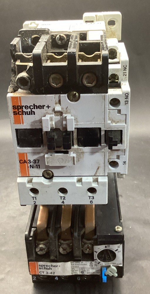 Sprecher+Schuh CA3-37-N-11 /CT3-42 Motor Starter Contactor 220-230V 50Hz Chipped