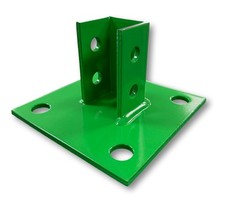 Green Square Post Base 1-5/8″ for Unistrut B-Line Channel Strut Mount P2072ASQ