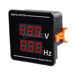 AC50-500V Voltage Frequency Meter Digital LED Display Voltage Tester 10.0-99.9Hz