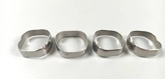 10set/40pcs Dental Orthodontic 1st Molar Bands Roth 022 Plain Molar Band 29-44+