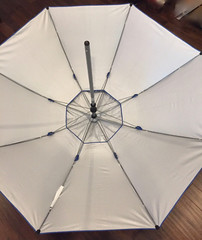Black Stallion UB200 Core Flame-Resistant Industrial Umbrella, Blue 87.5 Inches
