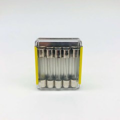 5x Bussman MDL-1/8-R Fuse Buss Small Dimension Glass Tube