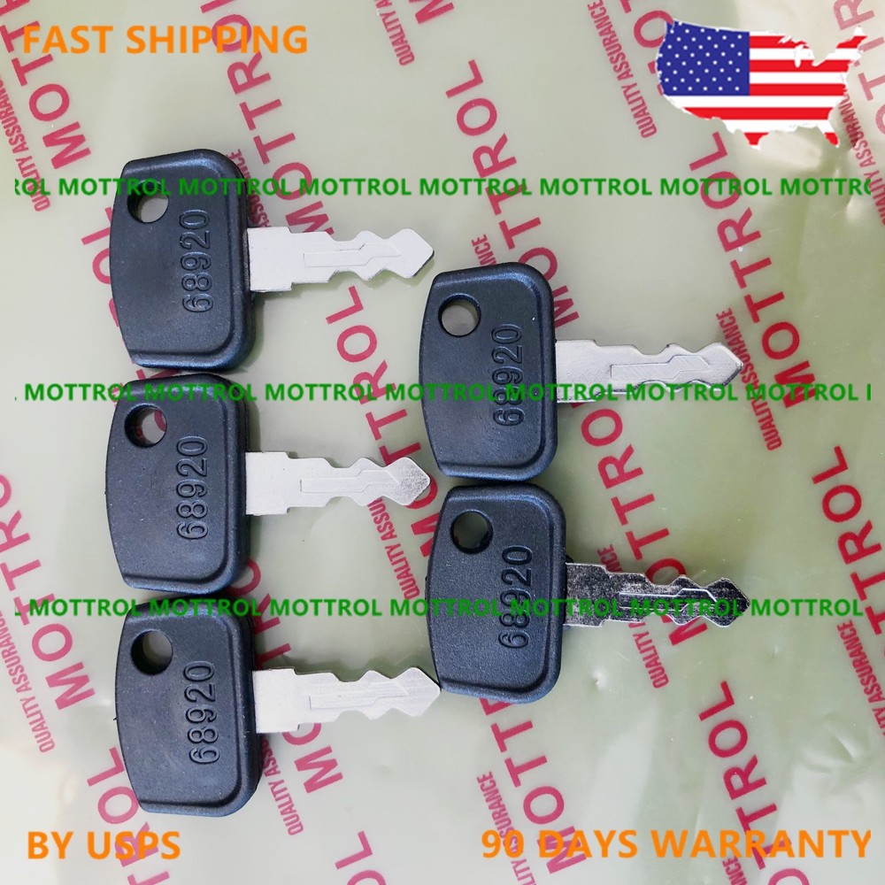 5 PL501- 68920 KEYS for Kubota ZeroTurn Mower ZD321 ZD326S ZD1011 ZG227 ZG332P