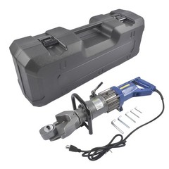 HRB-16 Electric Hydraulic Rebar Bender,5/8 Inch,900W,Bending Angle 0-130 Degrees