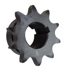 40 Roller Chain Sprocket 10 Teeth 3/4″ Bore 40B10-3/4 40BS10H-3/4