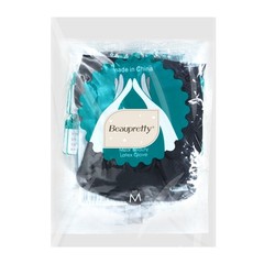 Black Reusable Latex Gloves for Salon Hair Color Dye and Daily Use Medium Size