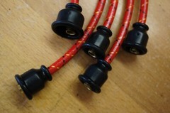 Ford 1841 Industrial Tractor Cloth Copper Spark Plug Wires Set Loader Backhoe