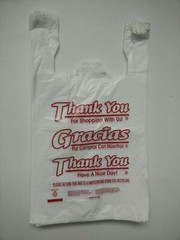 THANK YOU T-Shirt Bags 11.5″ x 6.5″ x 21″ White Plastic Shopping bag 50 – 1000