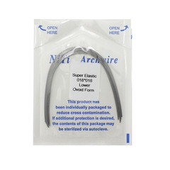 10pcs/pk Orthodontic Arch Wire Niti Stainless Steel Round Rectangular Natural