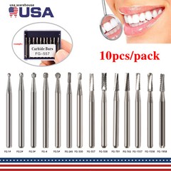 10-100pcs Dental Round Carbide Tungsten FG RA Burs For High Speed Handpiece to