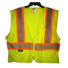 Radar by Radians Large Work Utility Vest SV22-2ZGM Yellow Gray Orange