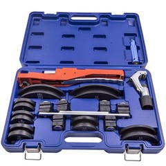 HVAC Ratcheting Pipe Tube Bender Tool Kit 1/2” 1/4″-7/8″ 90 Bending 7 Dies
