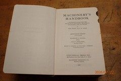 LOT 82: VINTAGE MACHINERY’S HANDBOOK MACHINIST BOOK