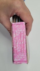 Handmade Junk Journal Heart Shaped Valentine’s – Flamingo