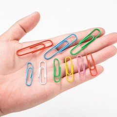 Paper Clips Assorted Sizes, Cute 350PCS, Red,green,blue,pink,white,yellow