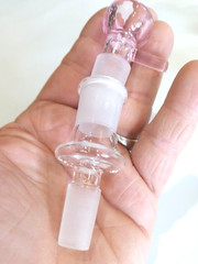 Glass Adapter Slide Bowl Extension Expander Upsize 14mm MALE to 18mm FEMALE