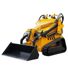 Tracked Mini Skid Steer Loader 23HP 3-Pumps System Self Leveling EPA Gas Engine