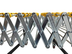 31.5in – 118in Non-power Flexible Expandable Roller Conveyor ABS Skate Wheels