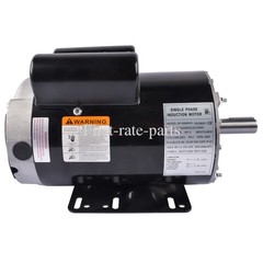 5 HP Air Compressor Motor CCW Single Phase 3450RPM 7/8″ Keyed Shaft 230V 22A