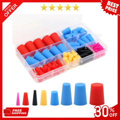 110 Pcs Silicone Rubber Tapered Plug High Temperature Resistant Assortment Kit