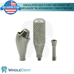 10X Angulated Multi Unit 30° Prosthetic NC Compatible with Megagen® BlueDiamond