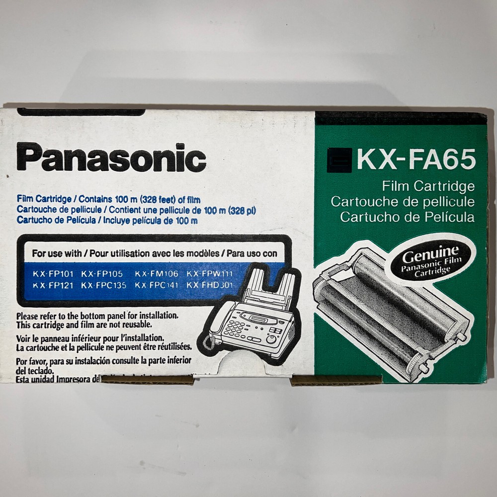 Panasonic KX-FA65 Film Cartridge 100M (328 feet) Fax Machine Film OEM New-in-Box