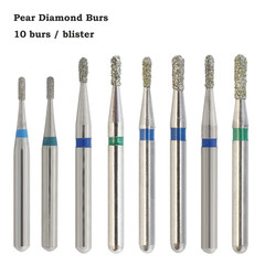 Dental Diamond Bur FG Football Round End Taper Flame Coarse Fine FG High Speed