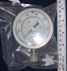 Nagano Keiki 2-3/4” Pressure Gauge C25E2 1801-271765 1/4″ NPT 35MPa / 5000 PSI