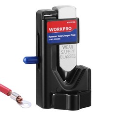 WORKPRO Hammer Lug Crimper Tool for 8 AWG to 3/0 AWG Battery & Welding Cables US