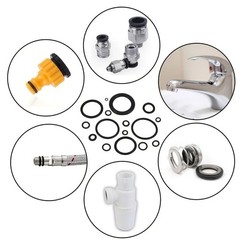 225pcs Rubber O Ring Seal Gasket Set Nitrile Repair Kit Elastic Rings