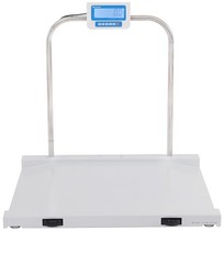 Brecknell MS1000-LCD, Improved Wheelchair Scale w/ Built-In Ramp, 1000lb x 0.5lb