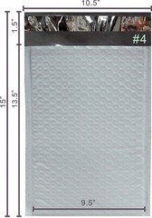 Fantasybuy® 200 #4 Poly Bubble Padded Envelopes Mailers 9.5 X 13.5