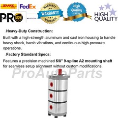 3-Section Hydraulic Pump PGP510888G3LP For AGT Skid Steer Loaders Gear Pump