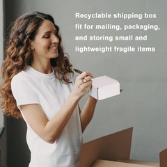Recyclable Shipping Boxes 4x4x2 Inches Pack of 100 for Storing Lightweight Items