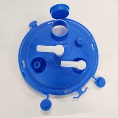 *40-Pieces* DeRoyal Crystaline ECO Rigid 1200cc 2 Elbows Canister System 71-8002