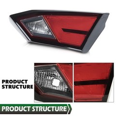Passenger Right Inner Tail Light w/o Bulb Nissan Altima 2019-2022 Red 265406CA0A